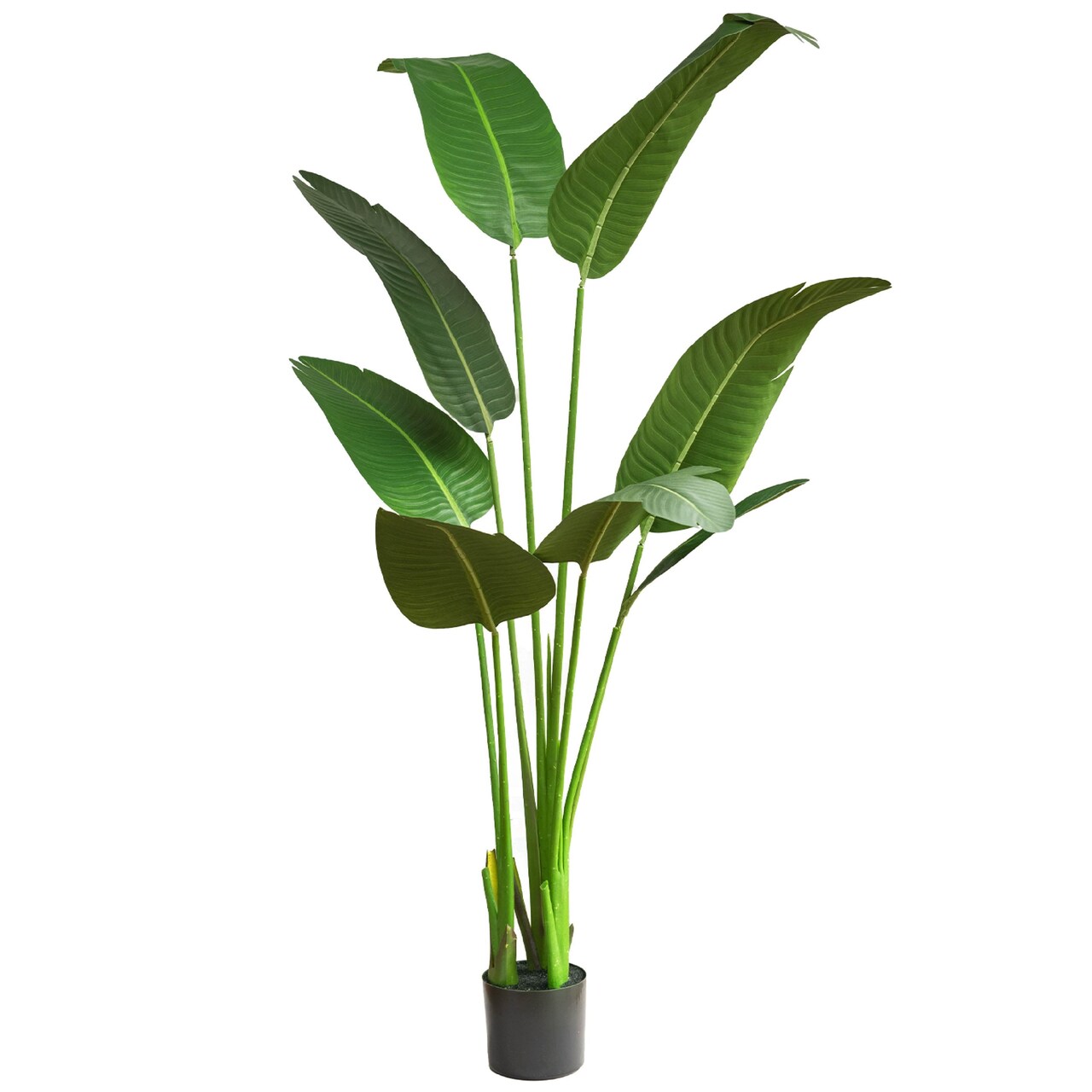 Bird of Paradise Artificial Plant - Fake Plants Tall, Tall Plants for Living Room Decor, Artificial Plants Indoor - Faux Plants Indoor Tall, Tall Fake Plants Indoor, Banana Tree, Banana Plant (5 FEET)